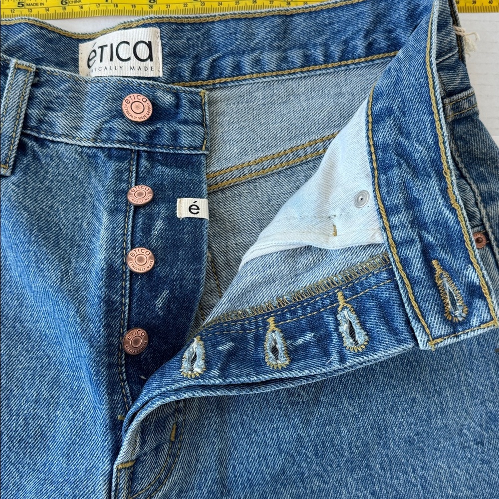Etica Cassel Ultra High Barrel jeans size 28 - Picture 6 of 13